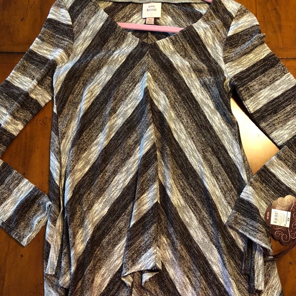 NWT Knox Rose size XS long sleeve loose bottom - Picture 1 of 4